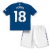 Everton Ashley Young #18 Babykleding Thuisshirt Kinderen 2023-24 Korte Mouwen (+ korte broeken)